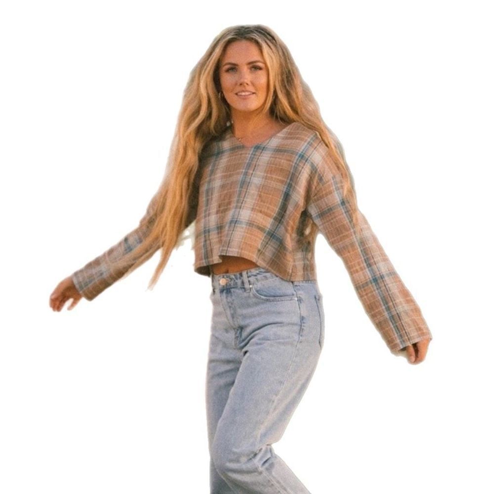 Bobby Wren Ziggy Plaid Top